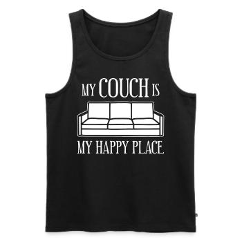 Sofa Joke Couch - Männer Premium Bio Tank Top - Schwarz - Vorne - Michal (187cm)