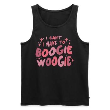 Boogie Woogie Retro Dancing Swing - Men's Premium Organic Tank Top - black - Front - AI Model Male 178 light (178cm)