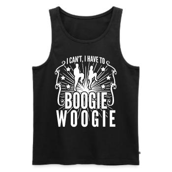 Boogie Woogie Swing Dancing - Men's Premium Organic Tank Top - black - Front - AI Model Male 178 light (178cm)