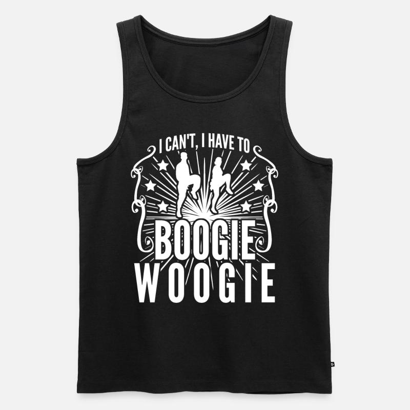 Boogie Woogie Swing Dancing - Männer Premium Bio Tank Top - Schwarz