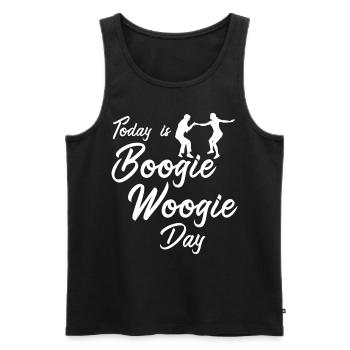 Swing Boogie Woogie Dance Dancing - Men's Premium Organic Tank Top - black - Front - Michal (187cm)