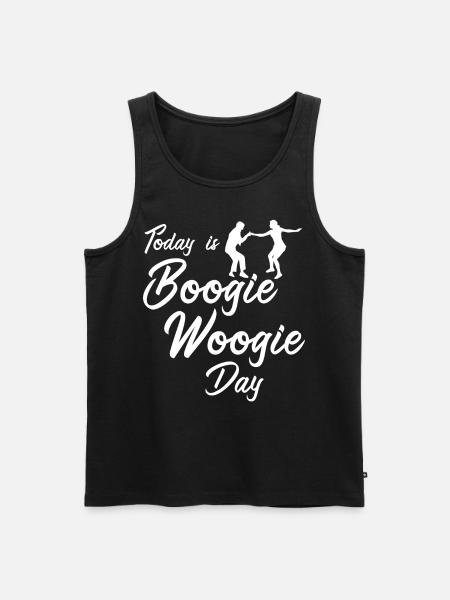 Swing Boogie Woogie Dance Dancing - Men's Premium Organic Tank Top - black
