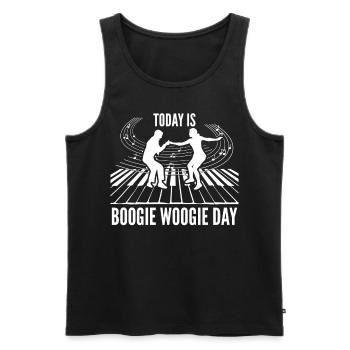 Dancing Swing Boogie Woogie Dance - Men's Premium Organic Tank Top - black - Front - Michal (187cm)