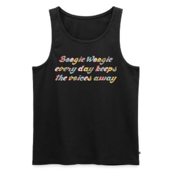 Boogie Woogie Joke Dancing Swing - Men's Premium Organic Tank Top - black - Front - AI Model Male 178 light (178cm)