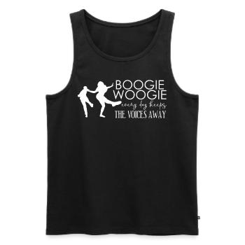 Boogie Woogie Joke Swing Dancing - Men's Premium Organic Tank Top - black - Front - Michal (187cm)