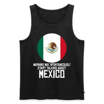 Mexique Drapeau Mexicains Mexicains - Débardeur bio Premium Homme - noir - Devant - AI Model Male 178 light (178cm)