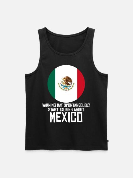 Mexico Flag Mexicans Mexican - Men's Premium Organic Tank Top - black