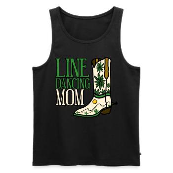 Line Dance Boot Country Music - Männer Premium Bio Tank Top - Schwarz - Vorne - AI Model Male 178 light (178cm)