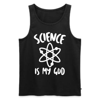 Agnostic Atheism Science Atheist - Männer Premium Bio Tank Top - Schwarz - Vorne - AI Model Male 178 light (178cm)