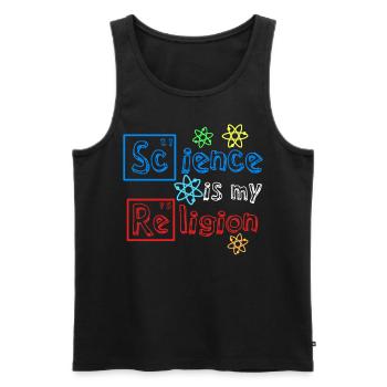 Science Atheist Agnostic Atheism - Männer Premium Bio Tank Top - Schwarz - Vorne - AI Model Male 178 light (178cm)