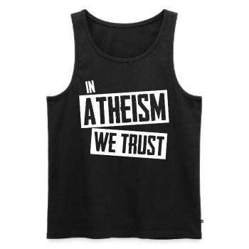 Atheist Agnostic Atheism Science - Männer Premium Bio Tank Top - Schwarz - Vorne - AI Model Male 178 light (178cm)