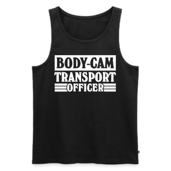 Policier Body-Cam Policier - Débardeur bio Premium Homme - noir - Devant - Michal (187cm)