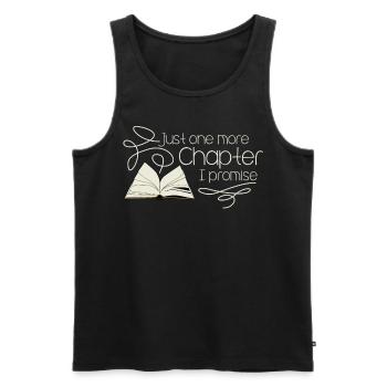 Books Reading Book Bookworm Read - Men's Premium Organic Tank Top - black - Front - Michal (187cm)