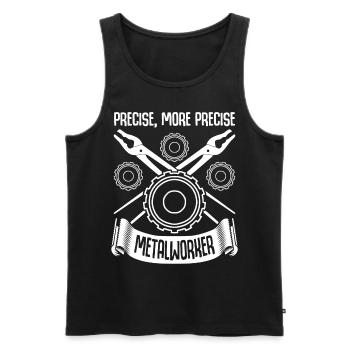 Blacksmith Metalworker Metal Work Welder - Men's Premium Organic Tank Top - black - Front - AI Model Male 178 light (178cm)