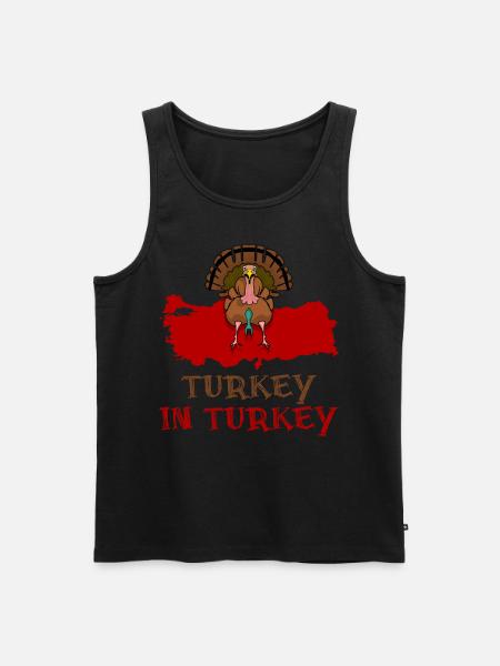 Turkey in Turkey - Men's Premium Organic Tank Top - black