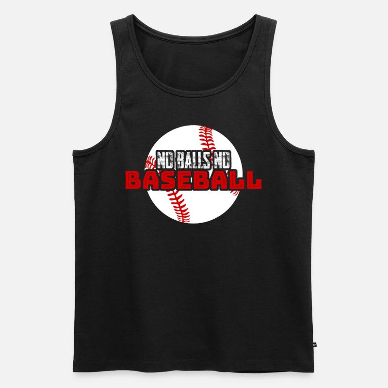 Baseball - Männer Premium Bio Tank Top - Schwarz