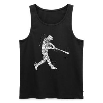 Baseball Pitcher - Männer Premium Bio Tank Top - Schwarz - Vorne - AI Model Male 178 light (178cm)