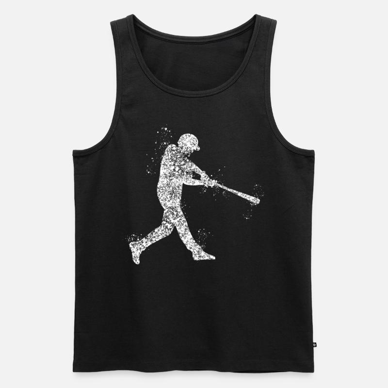 Baseball Pitcher - Männer Premium Bio Tank Top - Schwarz