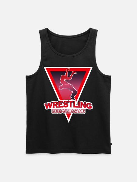Wrestler Insane Wrestling - Men's Premium Organic Tank Top - black