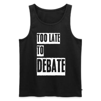 Discussion Debate Team Debating Club - Men's Premium Organic Tank Top - black - Front - AI Model Male 178 light (178cm)