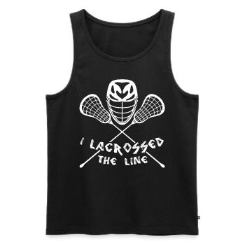 Franchissez la ligne d’arrivée : Crosse - Débardeur bio Premium Homme - noir - Devant - Michal (187cm)