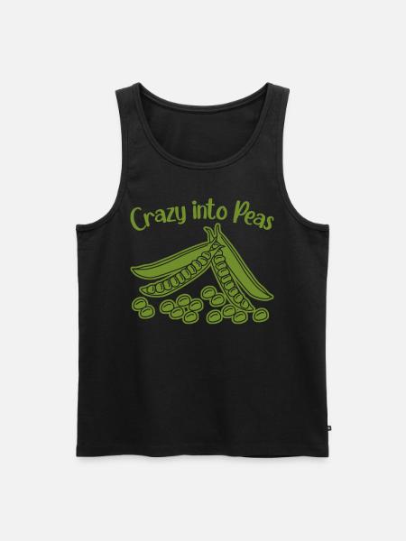Pea Peas Vegan - Men's Premium Organic Tank Top - black