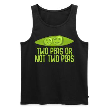 Two peas - Männer Premium Bio Tank Top - Schwarz - Vorne - AI Model Male 178 light (178cm)