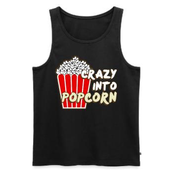 Popcorn Carnival Cinema - Männer Premium Bio Tank Top - Schwarz - Vorne - AI Model Male 178 light (178cm)