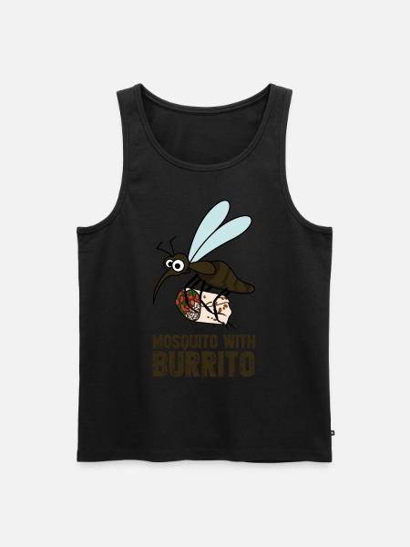 Burritos Mosquito Burrito - Men's Premium Organic Tank Top - black