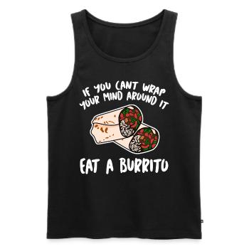 Mexican Food Burrito Burritos - Men's Premium Organic Tank Top - black - Front - Michal (187cm)