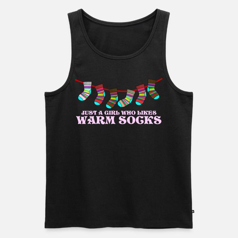 Winter Socks Sock Wool Socks - Männer Premium Bio Tank Top - Schwarz