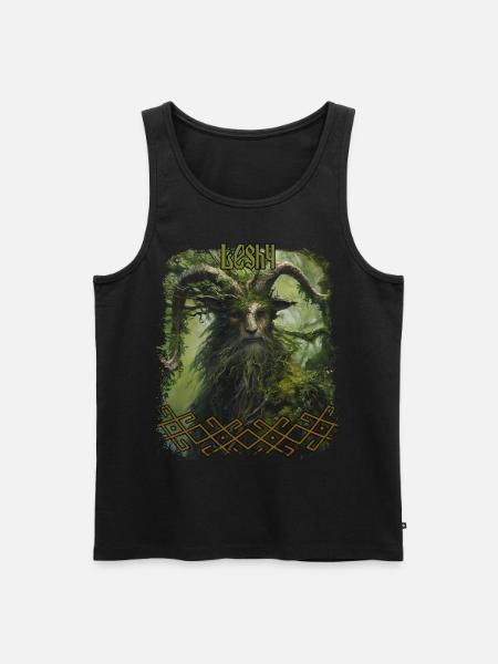 Slavic Mythology Leshy Pagan Pantheon Festival - Men's Premium Organic Tank Top - black