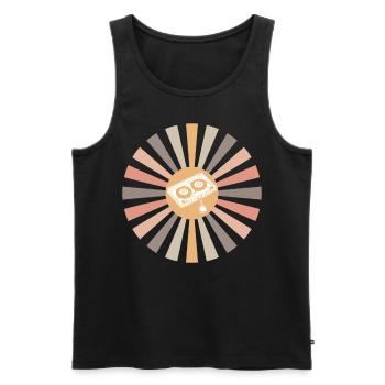 Mixtape Cassette 80s Cassettes 90s - Männer Premium Bio Tank Top - Schwarz - Vorne - AI Model Male 178 light (178cm)