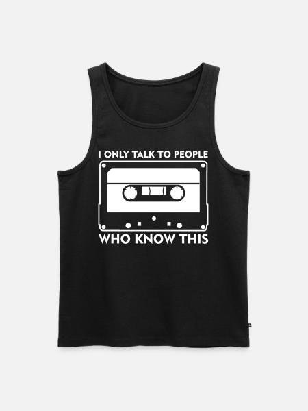 Cassette 80s Cassettes 90s - Men's Premium Organic Tank Top - black