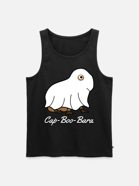 Capybaras Ghost Capybara - Men's Premium Organic Tank Top - black