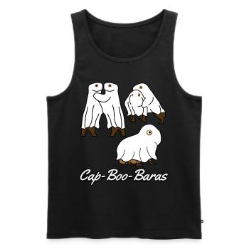 Capybaras Ghosts Capybara - Männer Premium Bio Tank Top - Schwarz - Vorne - AI Model Male 178 light (178cm)