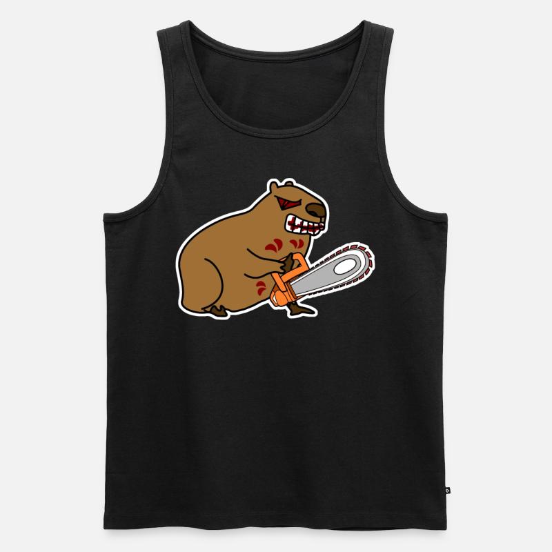 Capybaras Capybara maléfique - Débardeur bio Premium Homme - noir