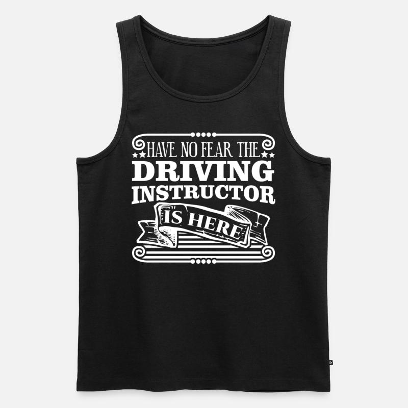 Driving Teacher Driving Instructor - Männer Premium Bio Tank Top - Schwarz