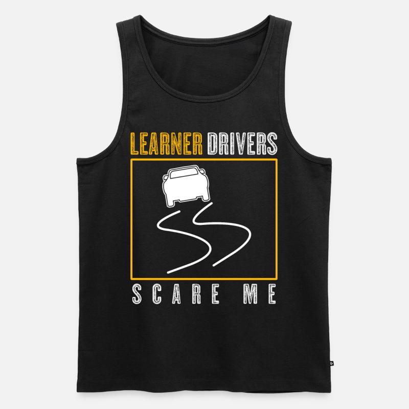 Driving Instructor Learner Driver - Men's Premium Organic Tank Top - black