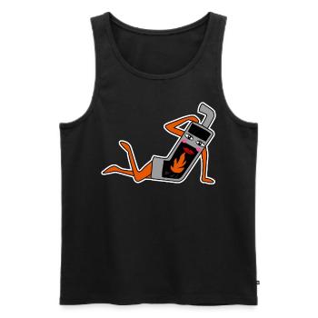 Stove Oven Firewood Joke Fireplace - Männer Premium Bio Tank Top - Schwarz - Vorne - Michal (187cm)