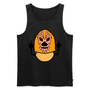 Lucha Libre Potato Wrestling - Männer Premium Bio Tank Top - Schwarz - Vorne - AI Model Male 178 light (178cm)