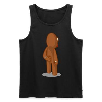 Gingerbread Man Circle Game Baking - Men's Premium Organic Tank Top - black - Front - AI Model Male 178 light (178cm)