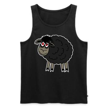 Goth Mouton Gothique - Débardeur bio Premium Homme - noir - Devant - Michal (187cm)