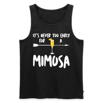Mimosen Brunch Mimosa - Männer Premium Bio Tank Top - Schwarz - Vorne - AI Model Male 178 light (178cm)