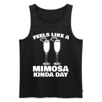 Mimosa Mimosen - Débardeur bio Premium Homme - noir - Devant - Michal (187cm)