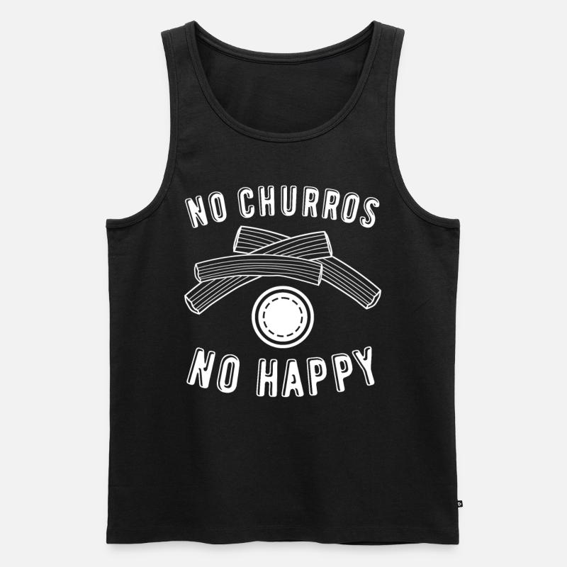 Churros Churrería - Männer Premium Bio Tank Top - Schwarz