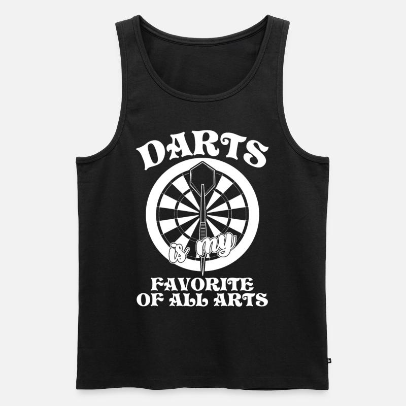 Darts Dartboard Dart Player - Männer Premium Bio Tank Top - Schwarz