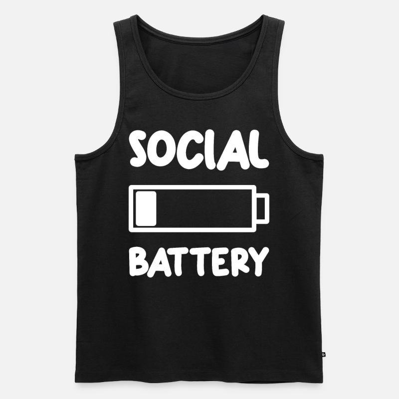 Autismus Autistisch Autistisch - Männer Premium Bio Tank Top - Schwarz