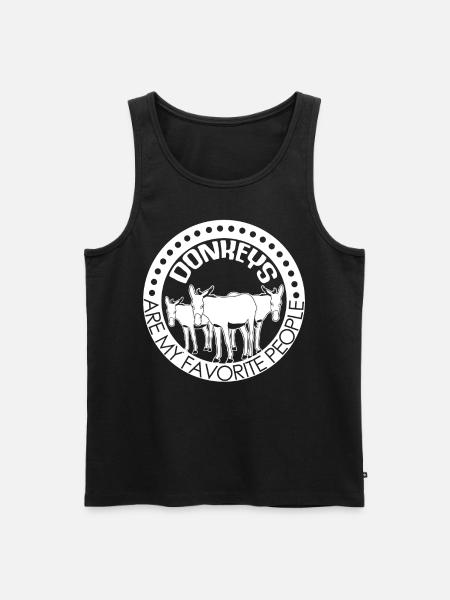 Donkey Joke with Donkeys - Men's Premium Organic Tank Top - black