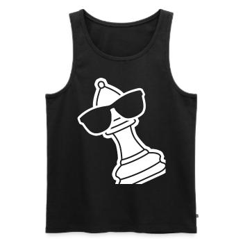 Chess Pieces Chess Board - Männer Premium Bio Tank Top - Schwarz - Vorne - Michal (187cm)
